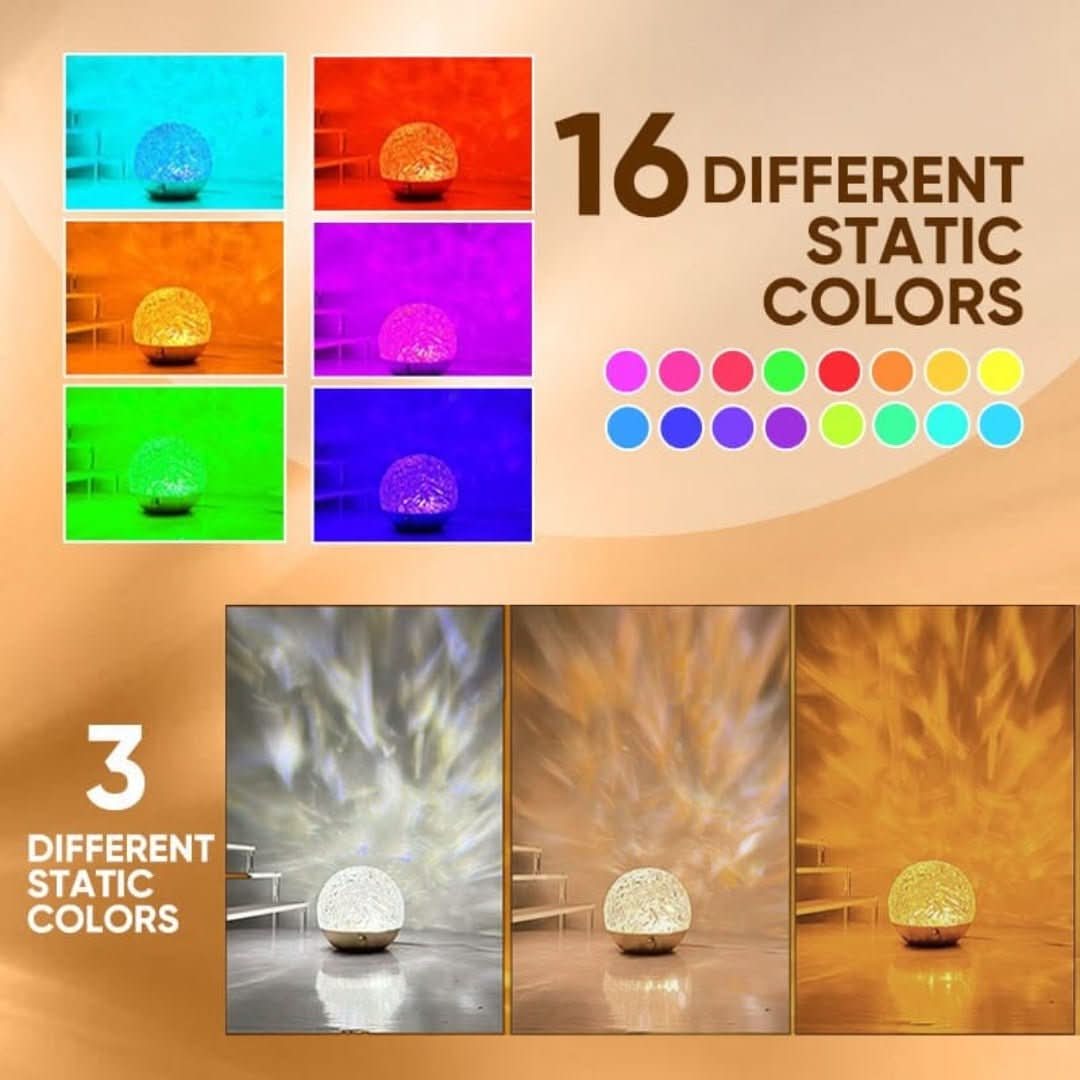 Magical Waves | Water Wave Dynamic Projection Mood Lamp