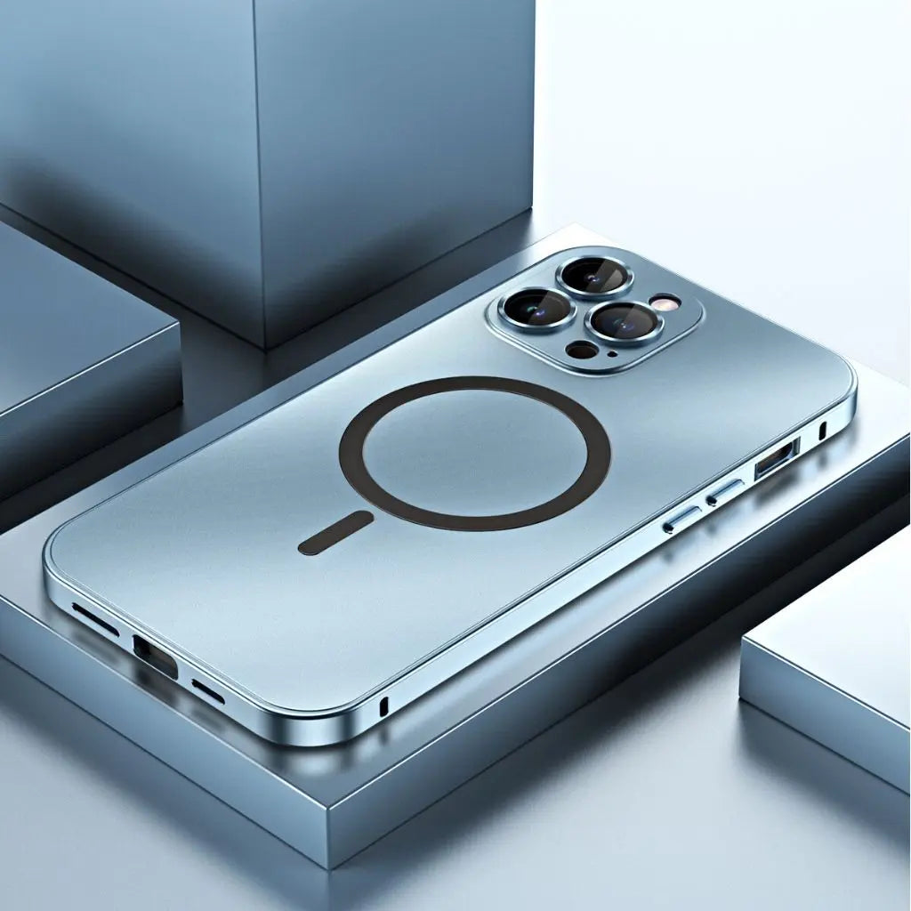 Magnetische Handyhülle aus Metall für iPhone mit elegantem und schützendem Design
