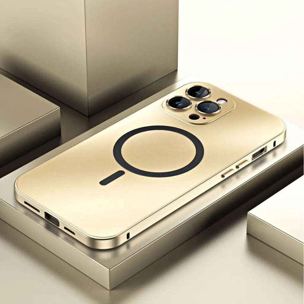 Magnetische Handyhülle aus Metall für iPhone mit elegantem und schützendem Design