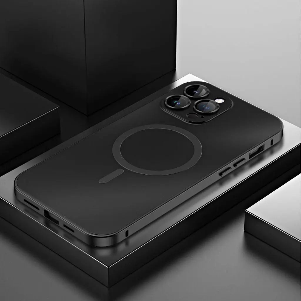 Magnetische Handyhülle aus Metall für iPhone mit elegantem und schützendem Design