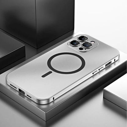 Magnetische Handyhülle aus Metall für iPhone mit elegantem und schützendem Design