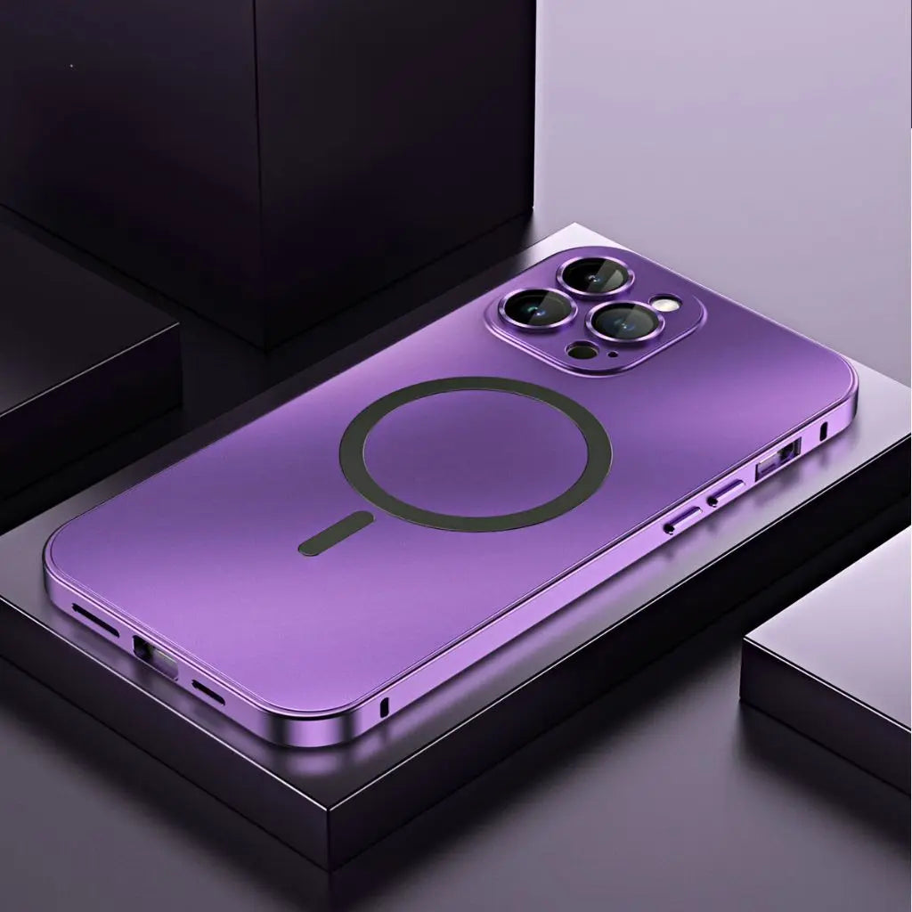 Magnetische Handyhülle aus Metall für iPhone mit elegantem und schützendem Design