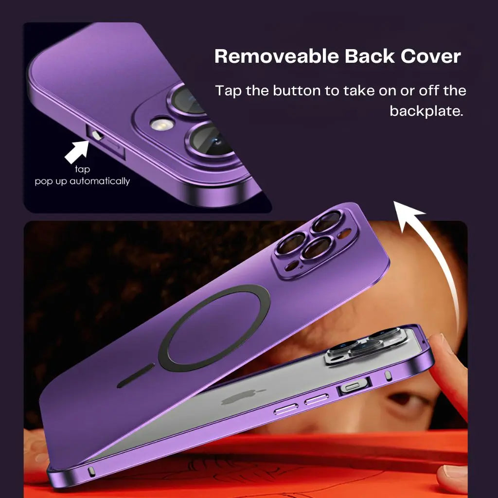 Magnetische Handyhülle aus Metall für iPhone mit elegantem und schützendem Design