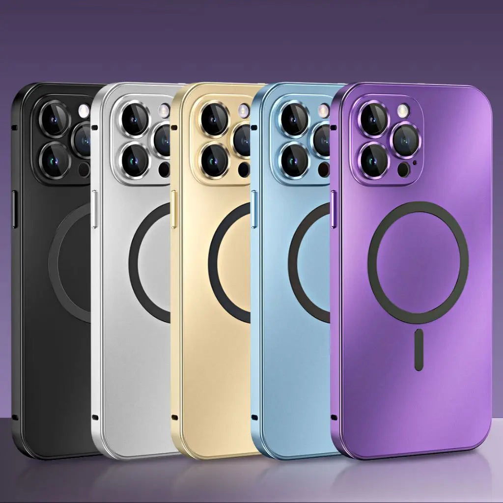 Magnetische Handyhülle aus Metall für iPhone mit elegantem und schützendem Design