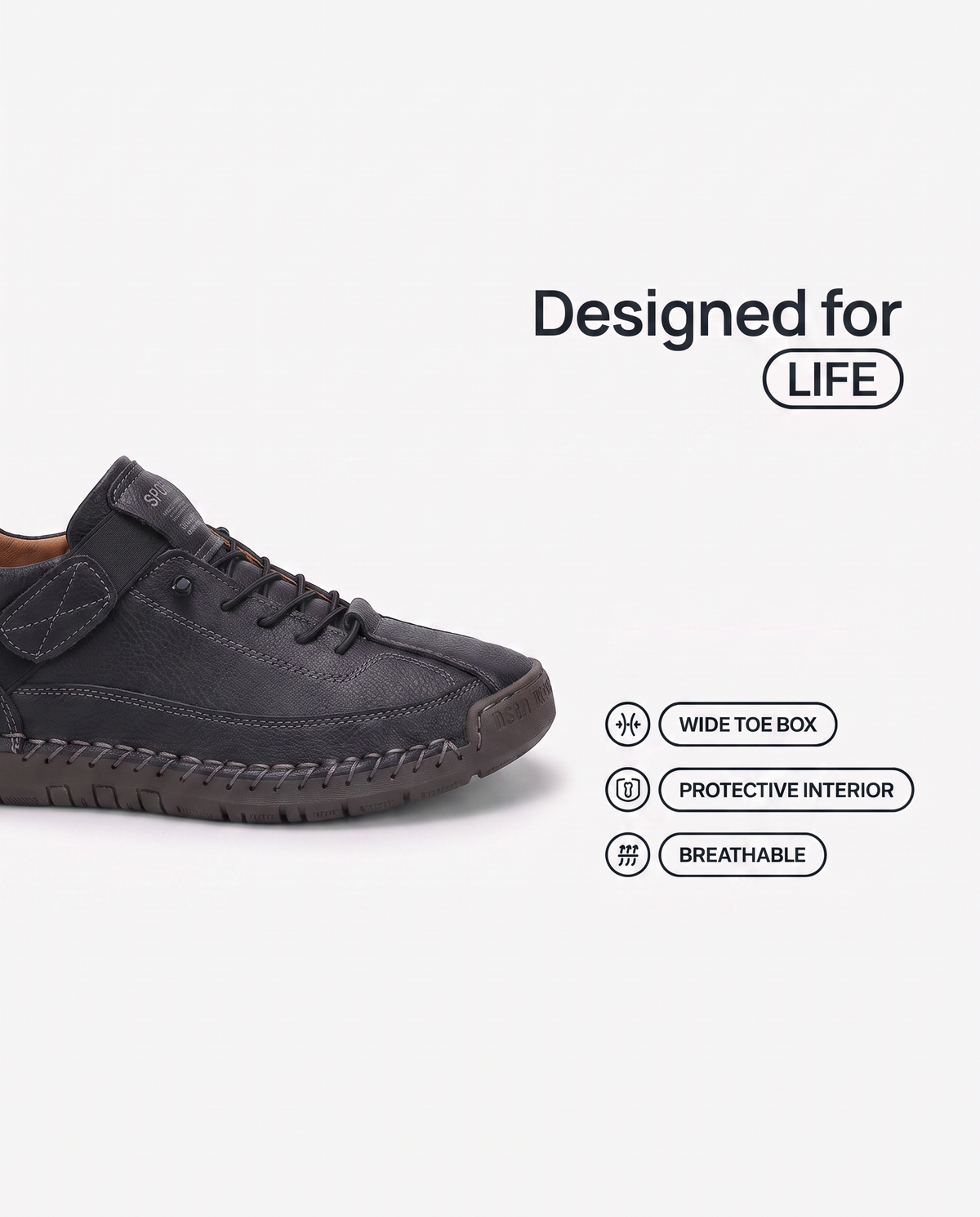 Sneakers ortopediche da donna con chiusura in velcro e lacci