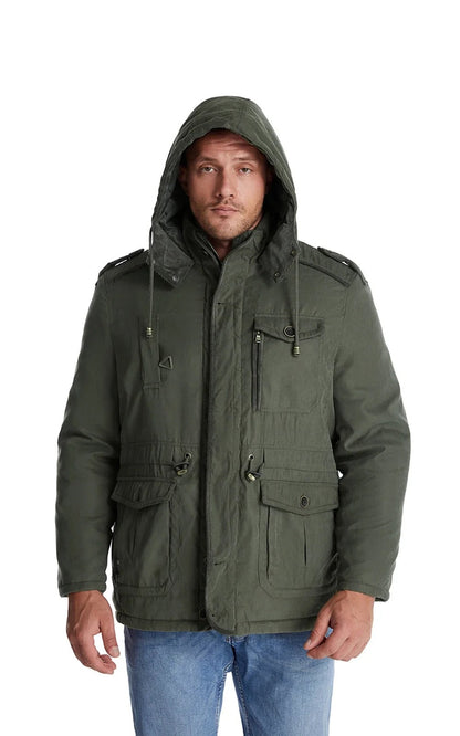 Warm winter coat with fleece lining - Gippeto