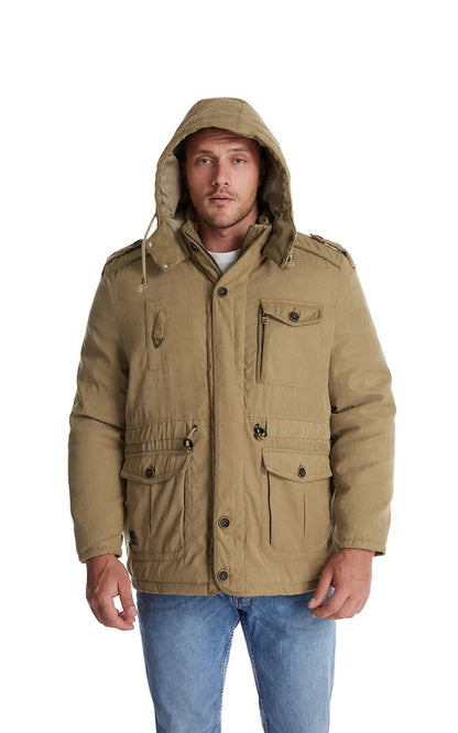 Warm winter coat with fleece lining - Gippeto