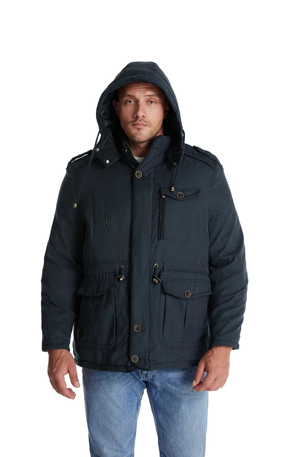 Warm winter coat with fleece lining - Gippeto