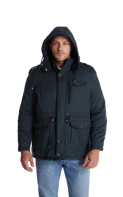 Warm winter coat with fleece lining - Gippeto