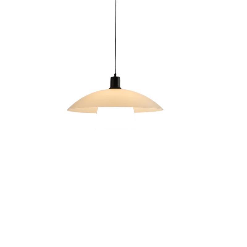 Lámpara colgante japonesa moderna con pantalla de vidrio: elegante y minimalista