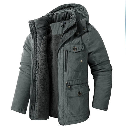 Warm winter coat with fleece lining - Gippeto