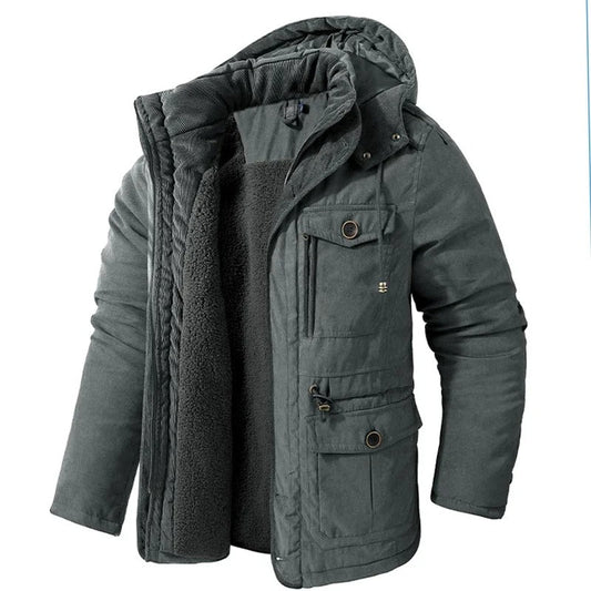 Casaco de inverno quente com forro de lã polar - Gippeto