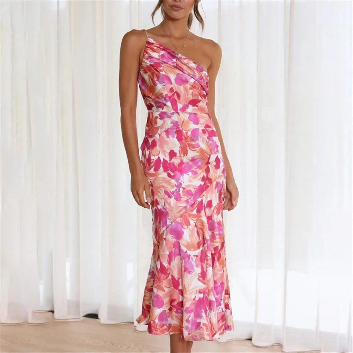 Primrose – Elegant Pink Floral Dress