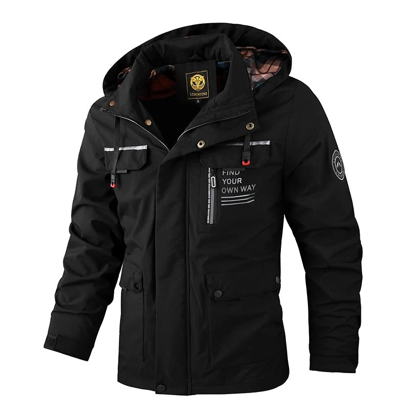 Men's Winter Jacket with Adjustable Hood - Ferdinand