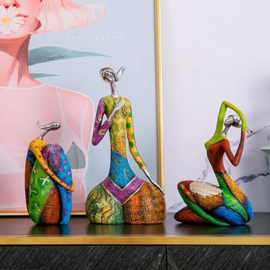Colourful Abstract Figurine