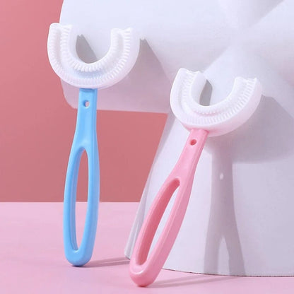 ProFlux - Spazzolino da denti per bambini a forma di U a 360° ultra morbido