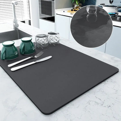 Super Absorbent Kitchen Mat - Large - Quick-Drying - Ideal for Draining