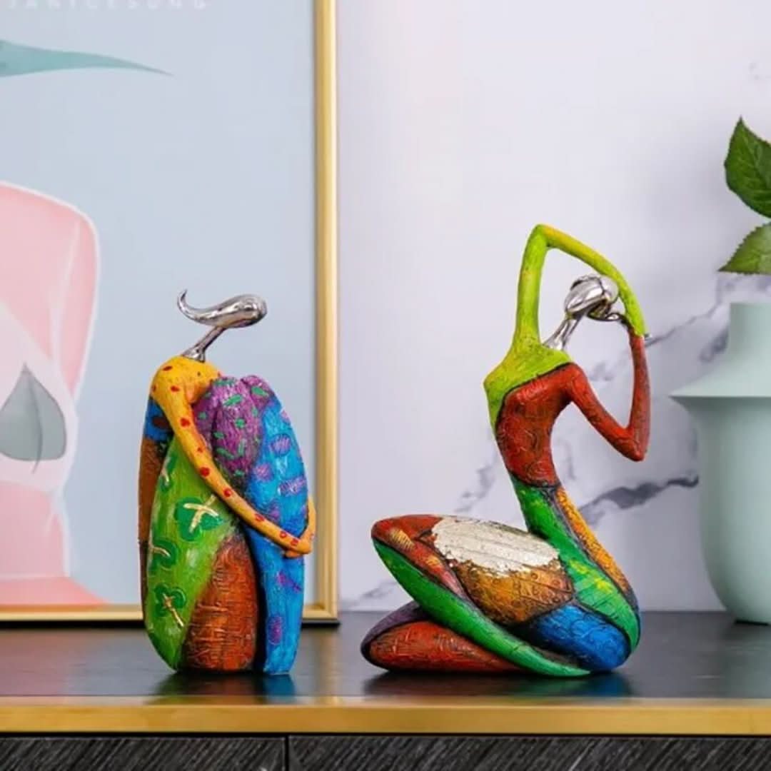 Colourful Abstract Figurine