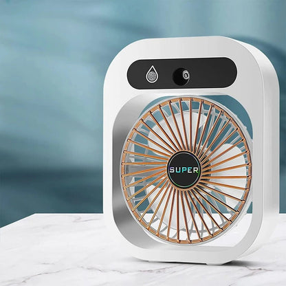 Aire acondicionado portátil con nebulizador - Fresco - Refrescante - Compacto
