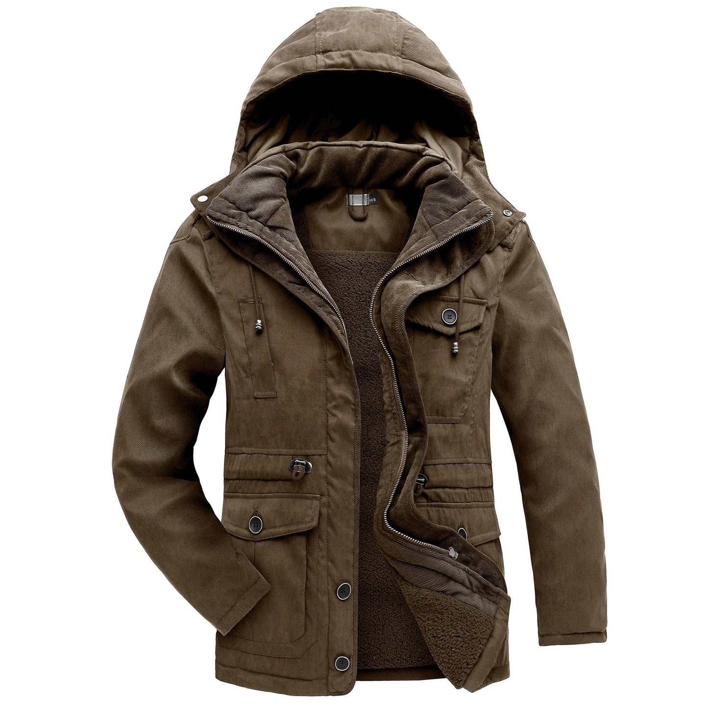 Warm winter coat with fleece lining - Gippeto