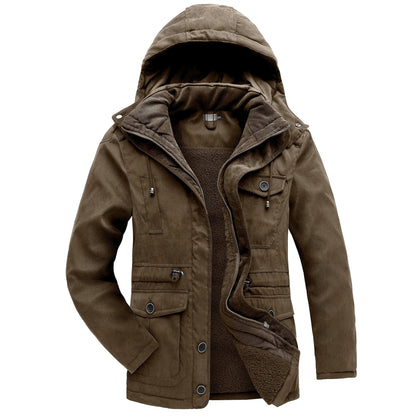 Warm winter coat with fleece lining - Gippeto