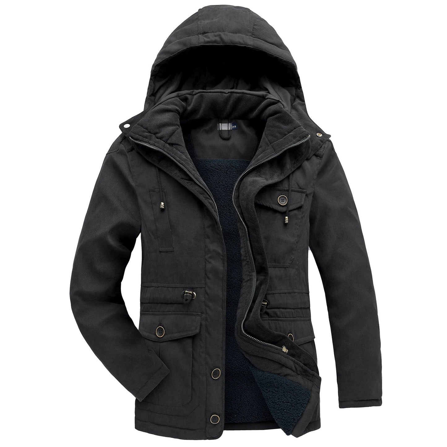 Warm winter coat with fleece lining - Gippeto