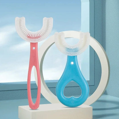 ProFlux - Spazzolino da denti per bambini a forma di U a 360° ultra morbido