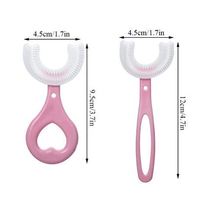 ProFlux - Spazzolino da denti per bambini a forma di U a 360° ultra morbido