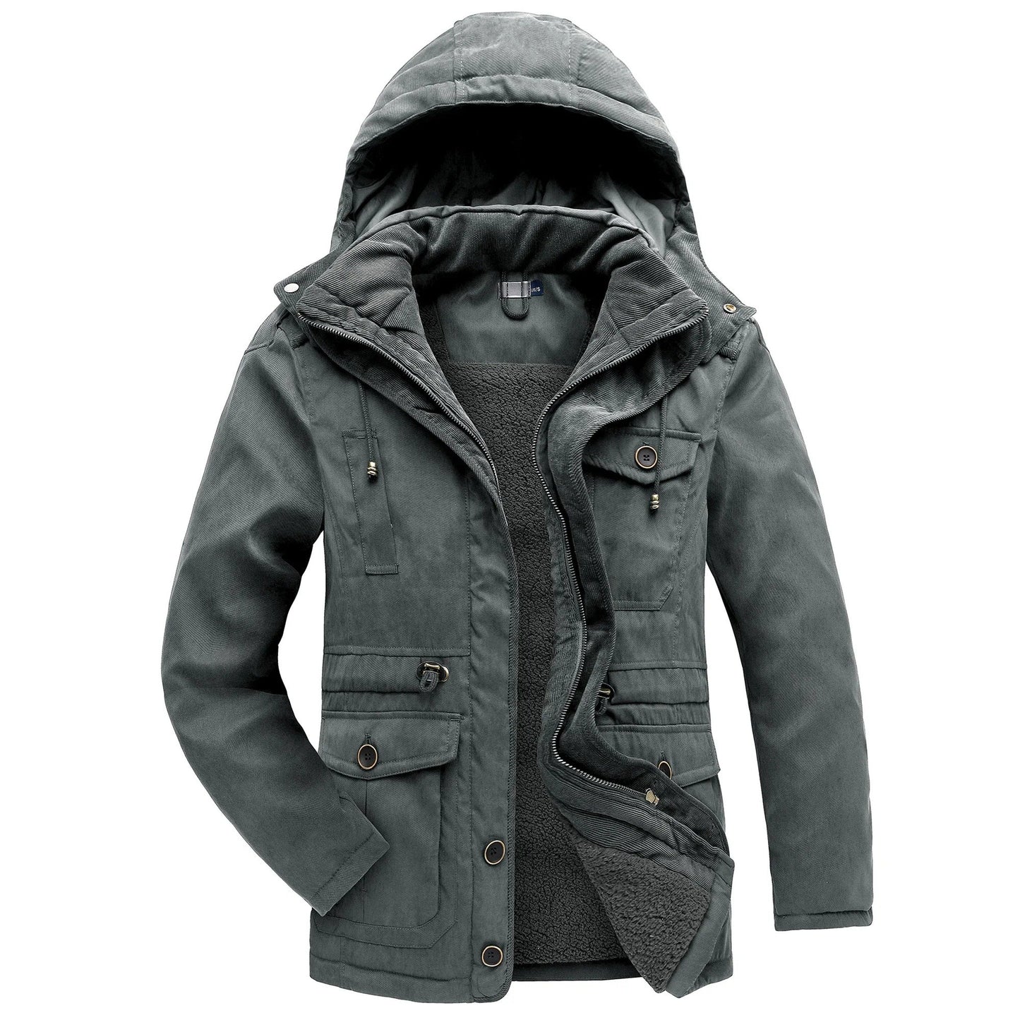 Warm winter coat with fleece lining - Gippeto