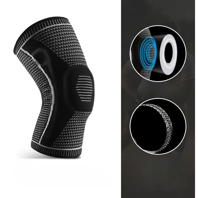 KneeGuard Pro – Adjustable Knee Brace with Silicone Support