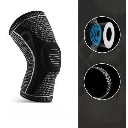 KneeGuard Pro – Adjustable Knee Brace with Silicone Support