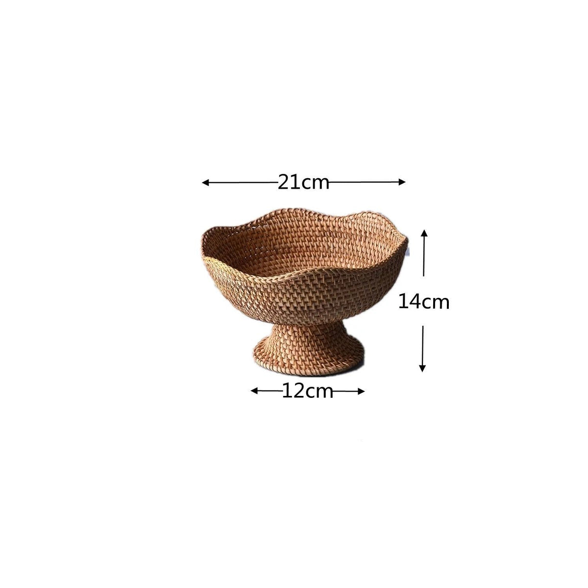 Coșuri din răchită naturală pentru fructe - Împletite manual - Unice și practice