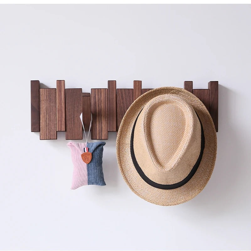 Appendiabiti da parete in legno sostenibile con design musicale