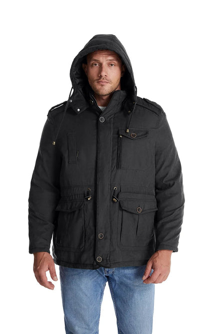 Warm winter coat with fleece lining - Gippeto