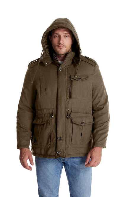Warm winter coat with fleece lining - Gippeto