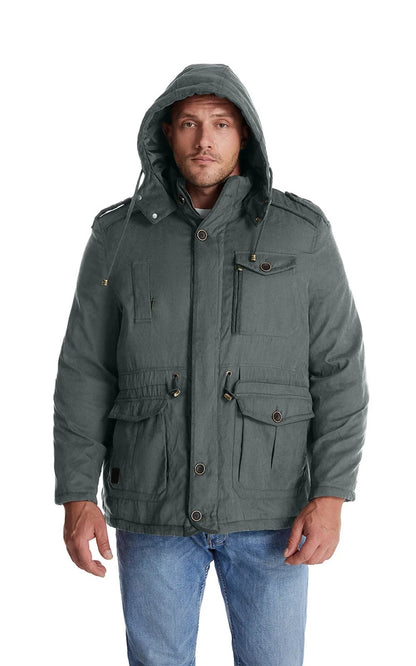 Warm winter coat with fleece lining - Gippeto