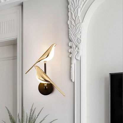 LumiBird - skandinávská nástěnná LED lampa ve tvaru ptáka