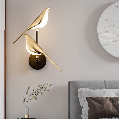 LumiBird - skandinávská nástěnná LED lampa ve tvaru ptáka