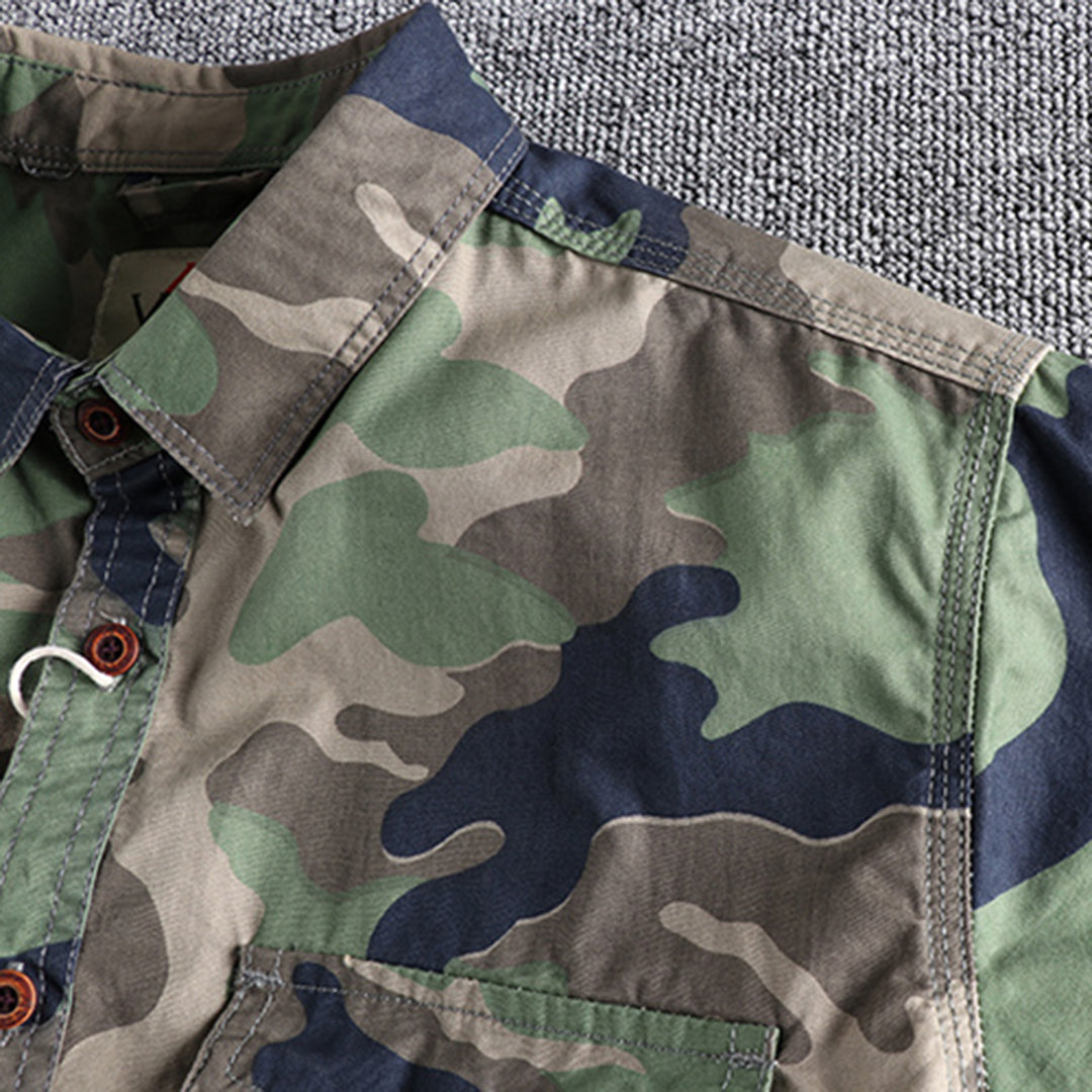 Marick | Men's Shirt with Camouflage Print