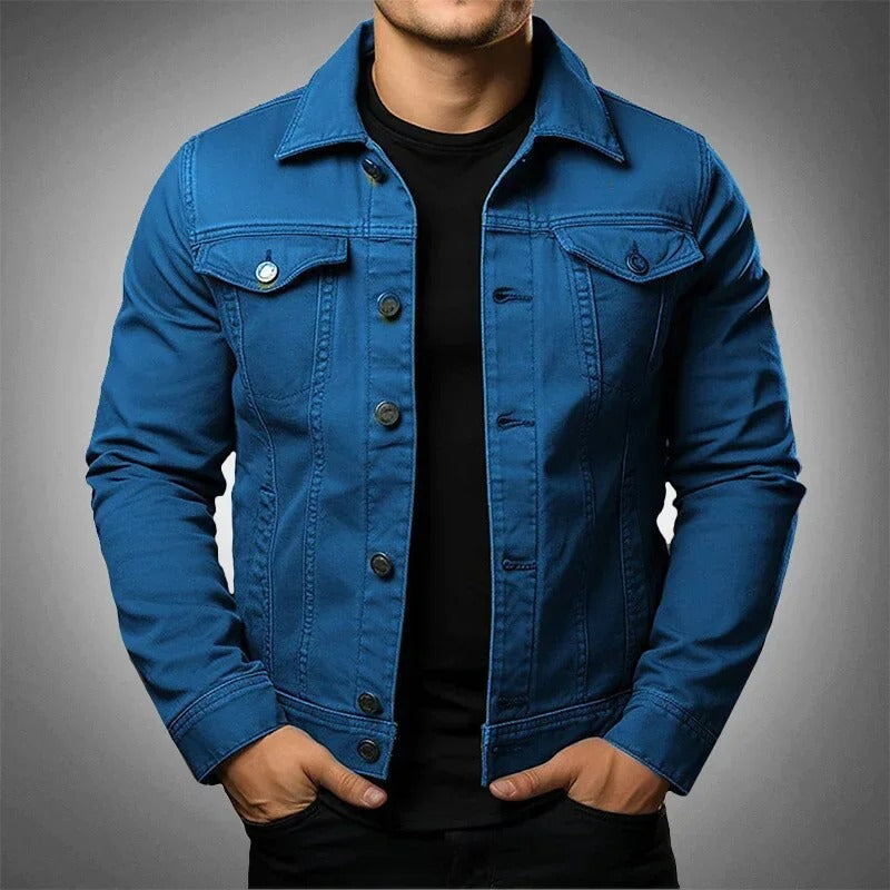 Mats | Black Lightweight Men's Denim Jacket