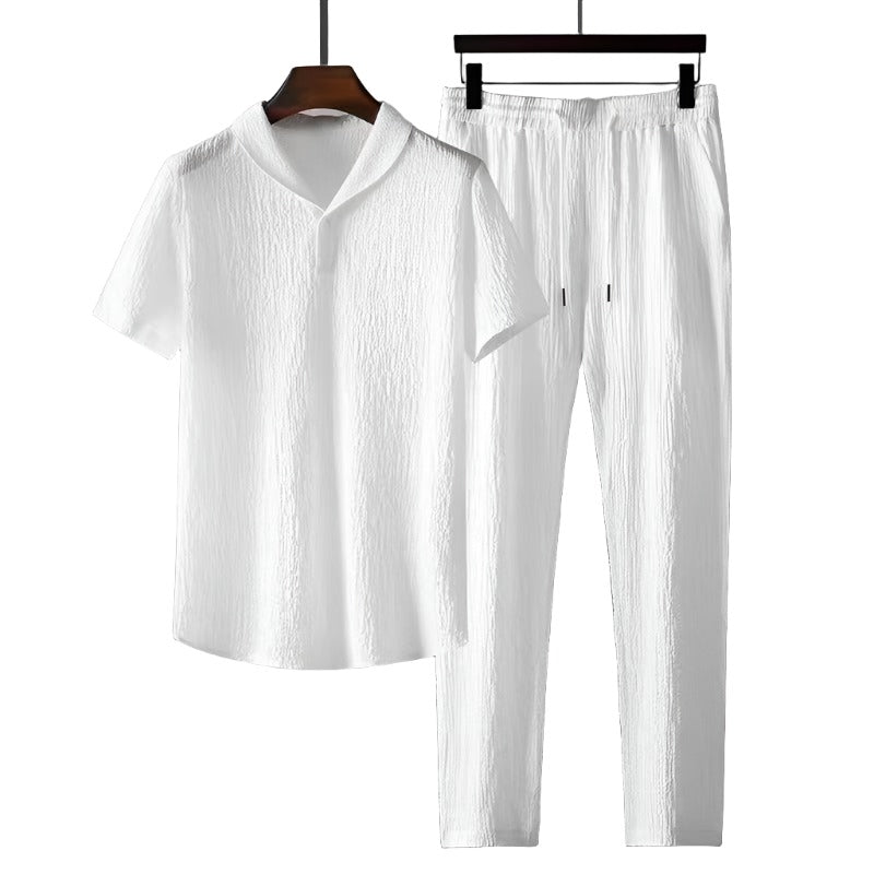 Matthijs | Cotton Polo & Trouser Set