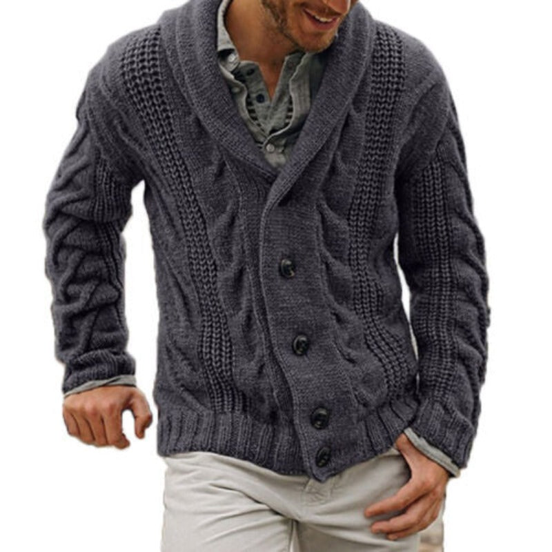 Max | Warm knitted wool men's cardigan
