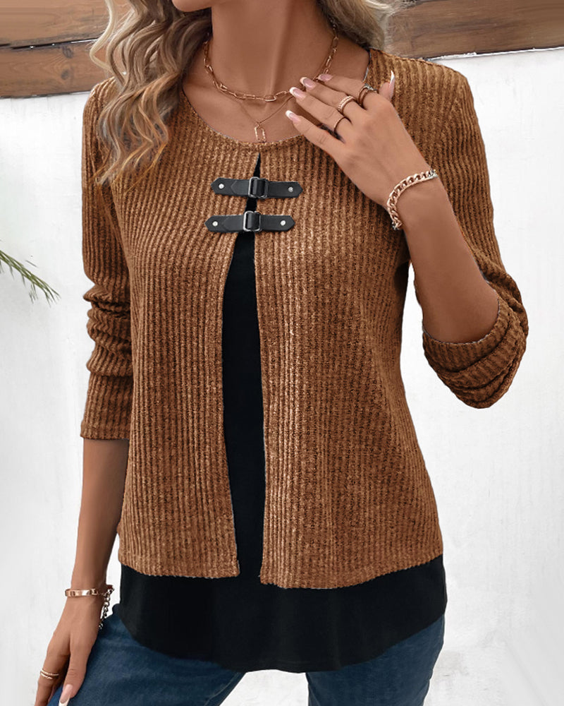 Layered Top with Long Sleeves