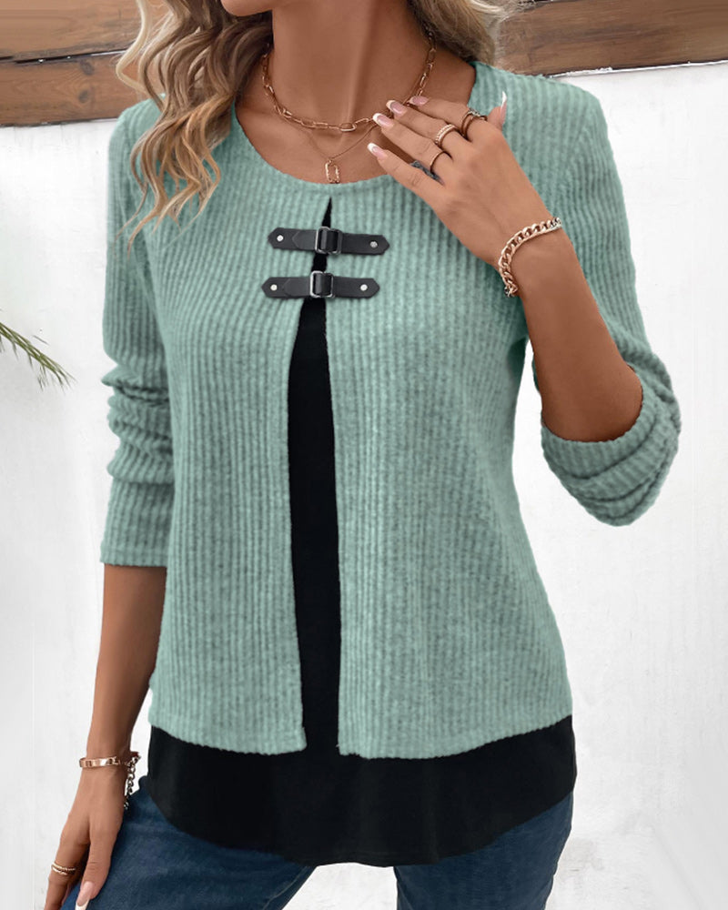 Layered Top with Long Sleeves