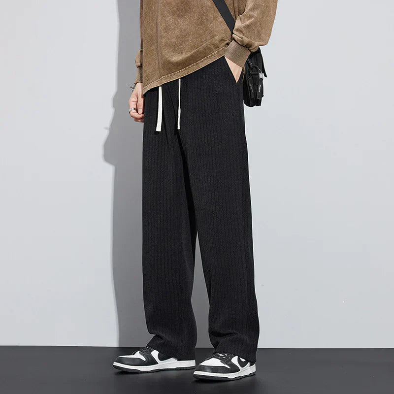 Memphis | Black Velvet Trousers