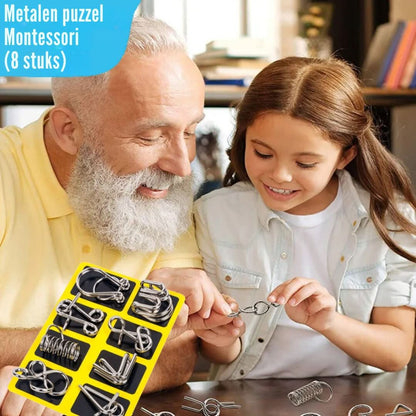 Metallinen Montessori-palapeli (8 palaa)