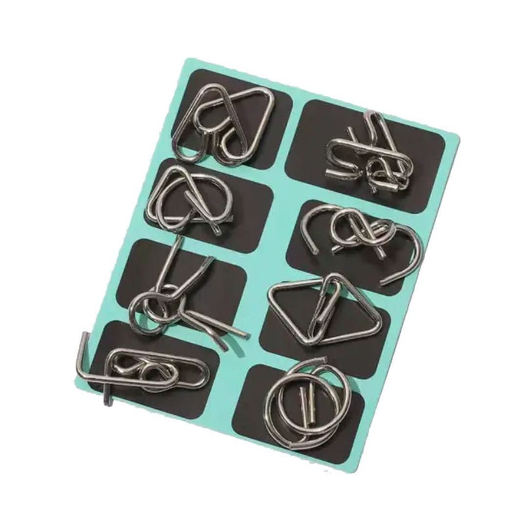 Rompecabezas de metal Montessori (8 piezas)