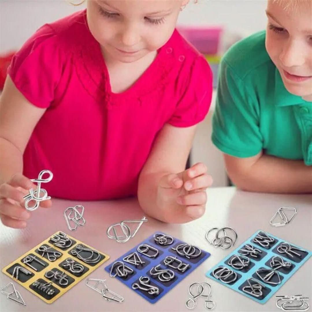 Rompecabezas de metal Montessori (8 piezas)