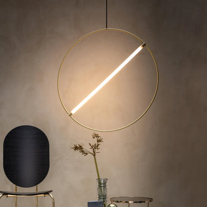 Moderne skandinavische Pendelleuchte mit LED und luxuriöser Oberfläche