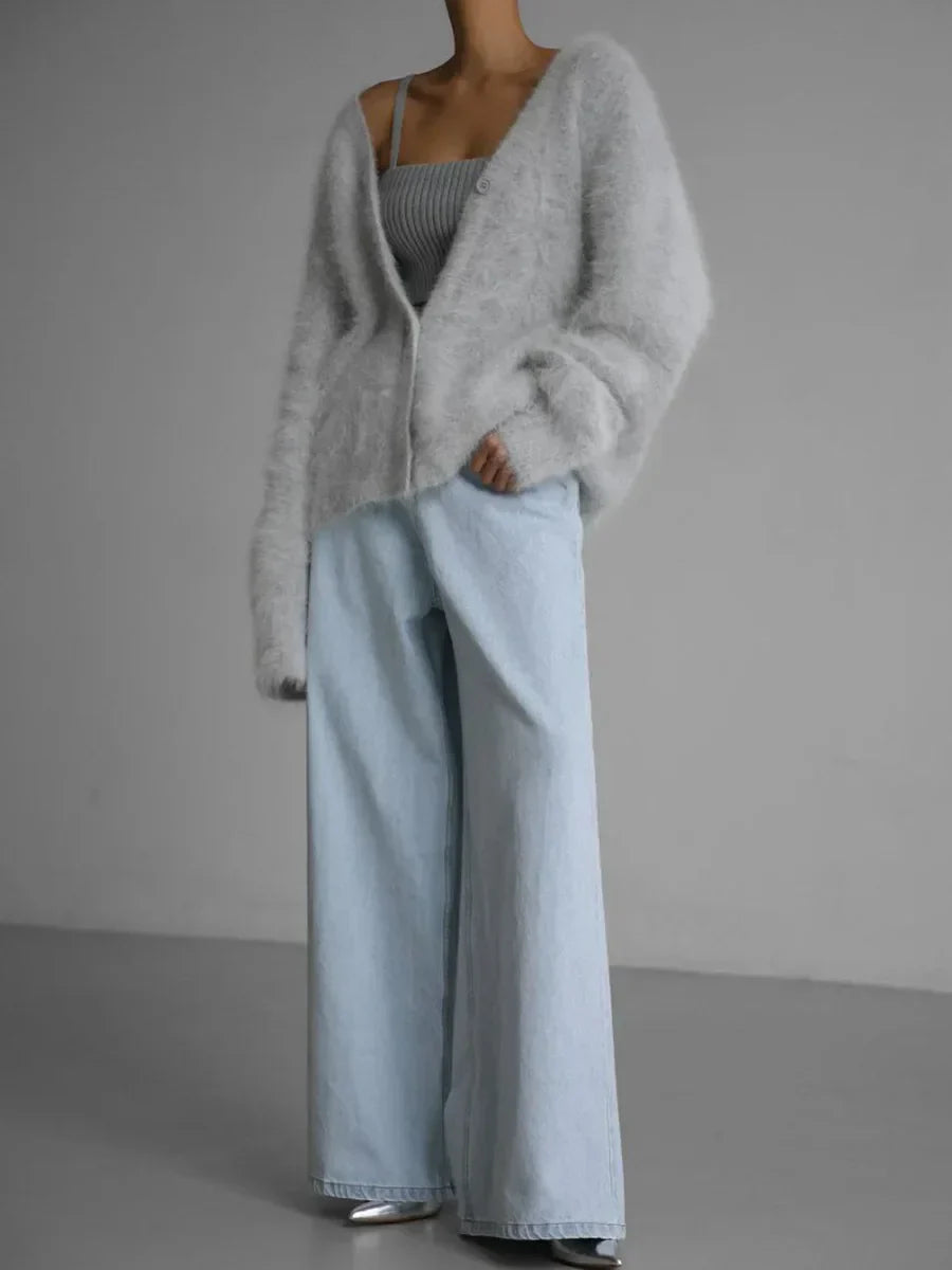 Mila | Soft Fluffy Ladies' Cardigan